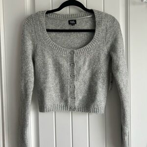 PacSun Gray Cardigan Soft Knit Sweater